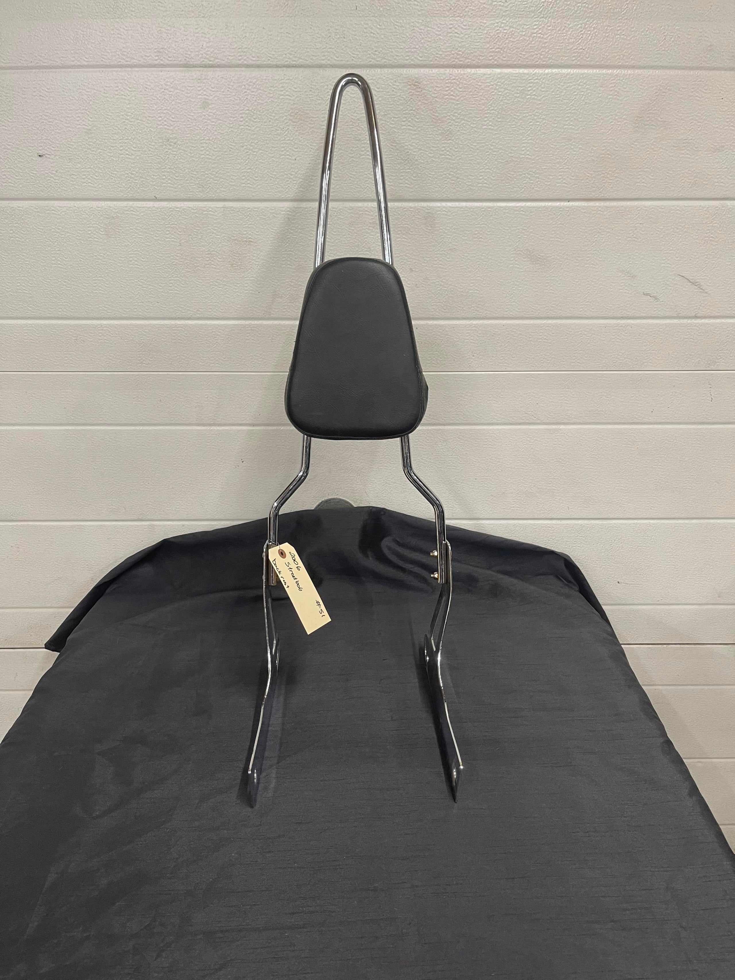 2006 Harley Davidson Dyna Street Bob Sissy Bar with Pad! Blue Collar